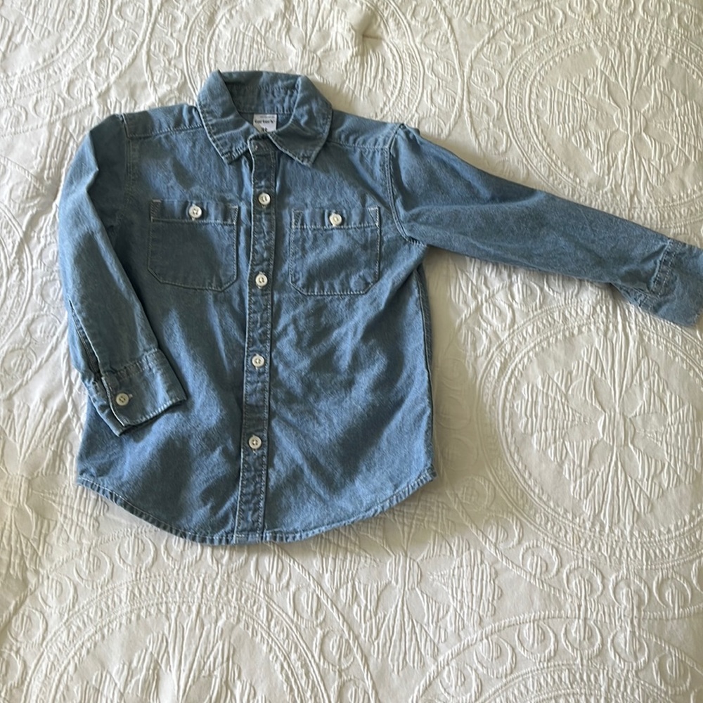 Toddler long sleeve button up